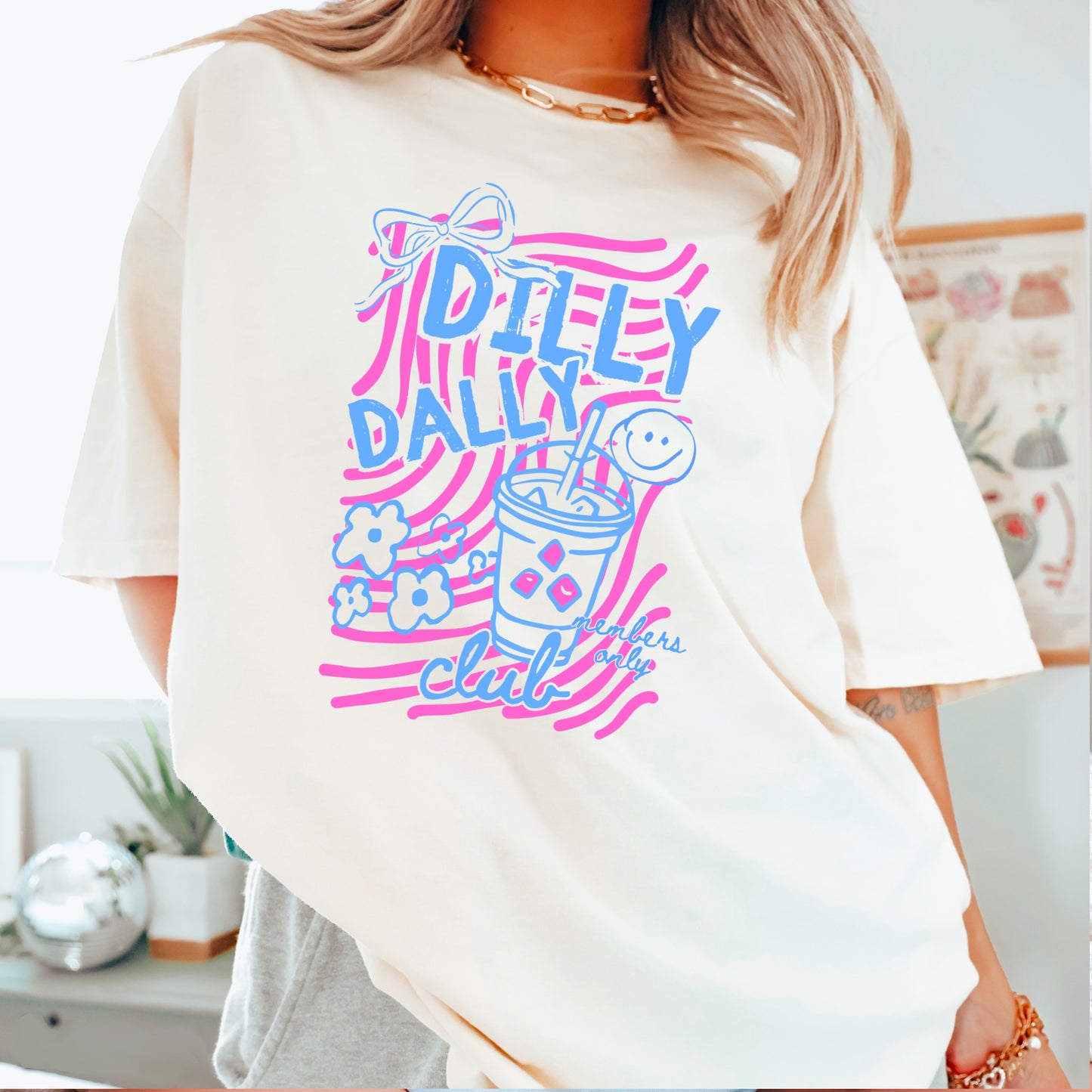 Dilly Dally Club Comfort Color Graphic Tee
