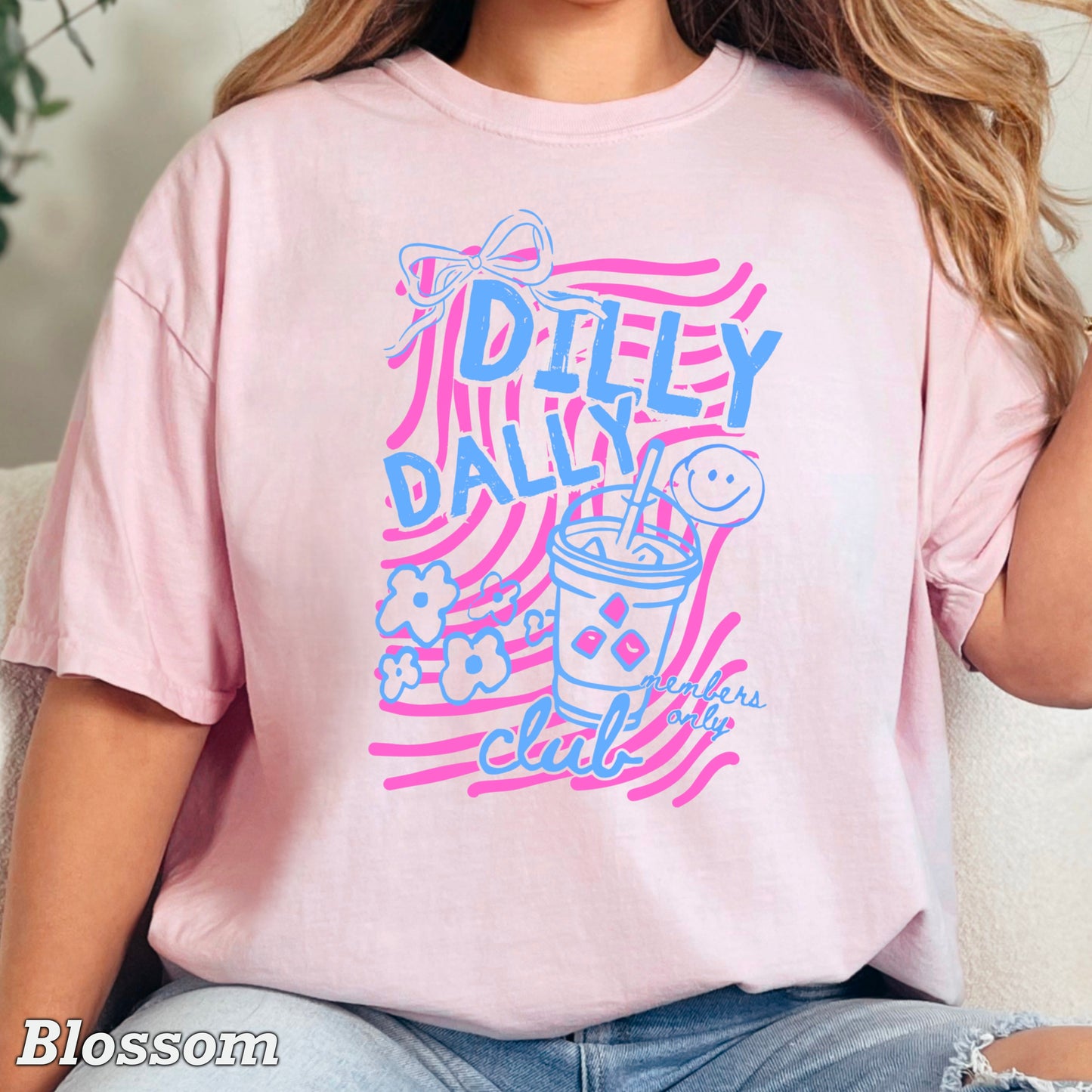 Dilly Dally Club Comfort Color Graphic Tee
