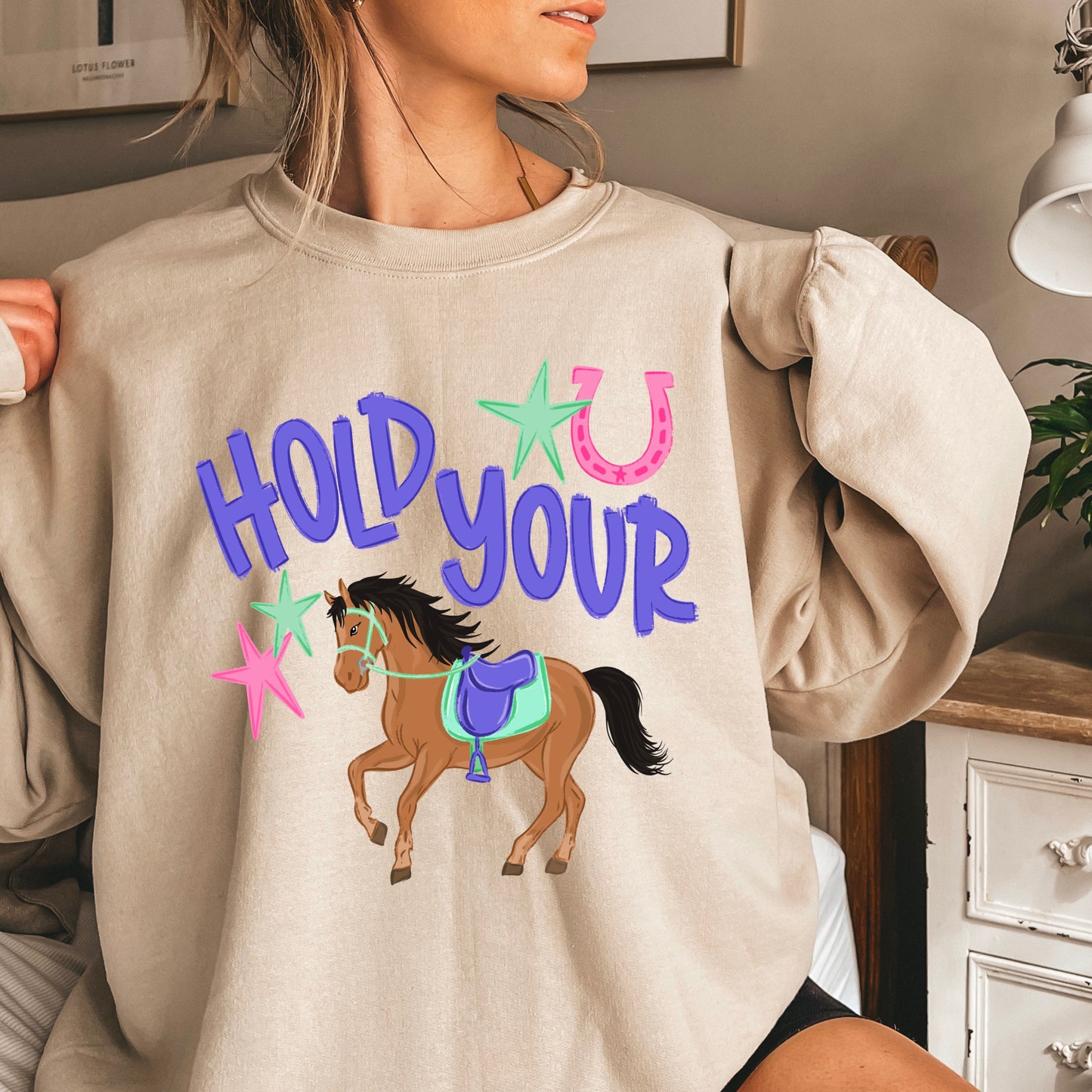Hold Your Horses Crewneck Sweatshirt