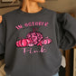 In October We Wear Pink Breast Cancer  Crewneck Sweatshirt