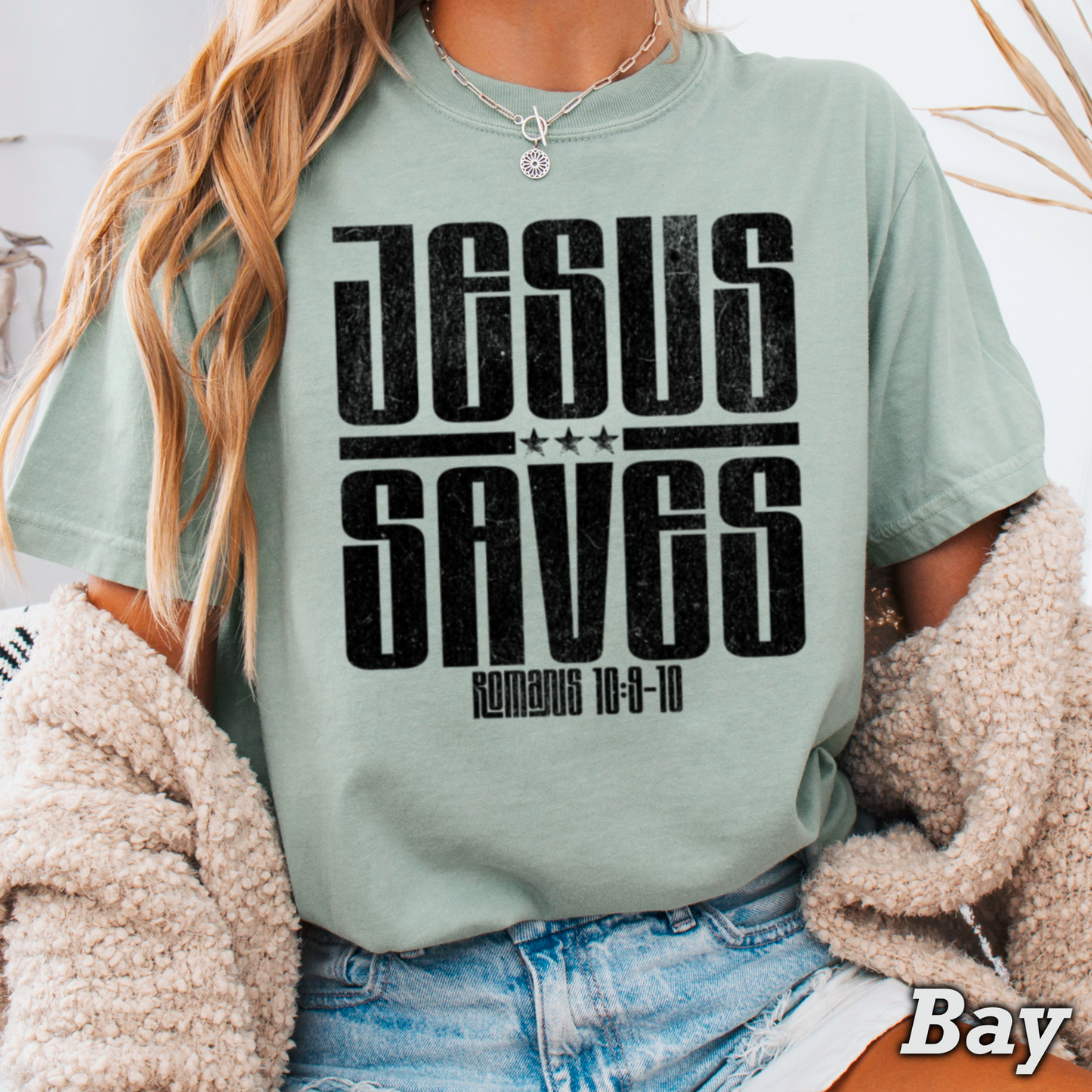 Jesus Saves Comfort Color Graphic Tee
