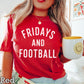 Fridays And Football Comfort Color Graphic Tee