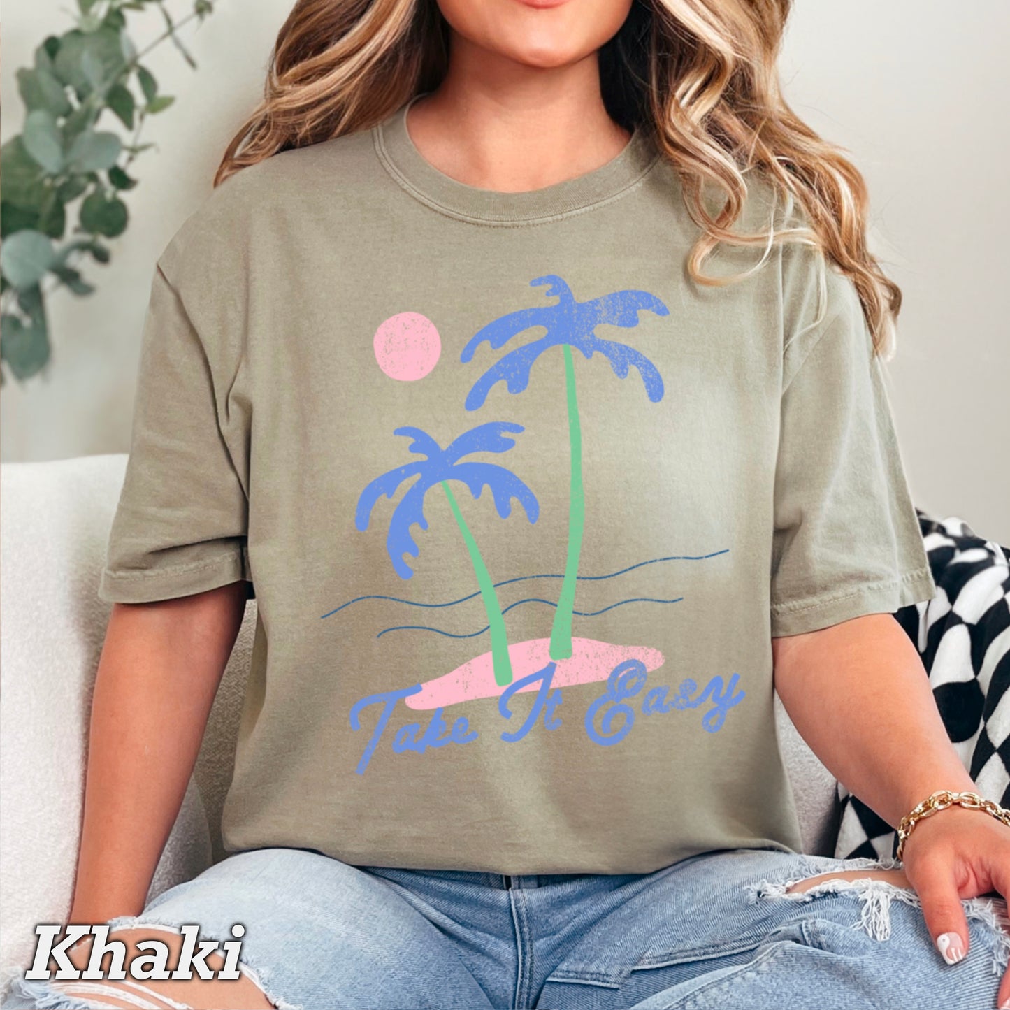 Take It Easy Comfort Color Graphic Tee