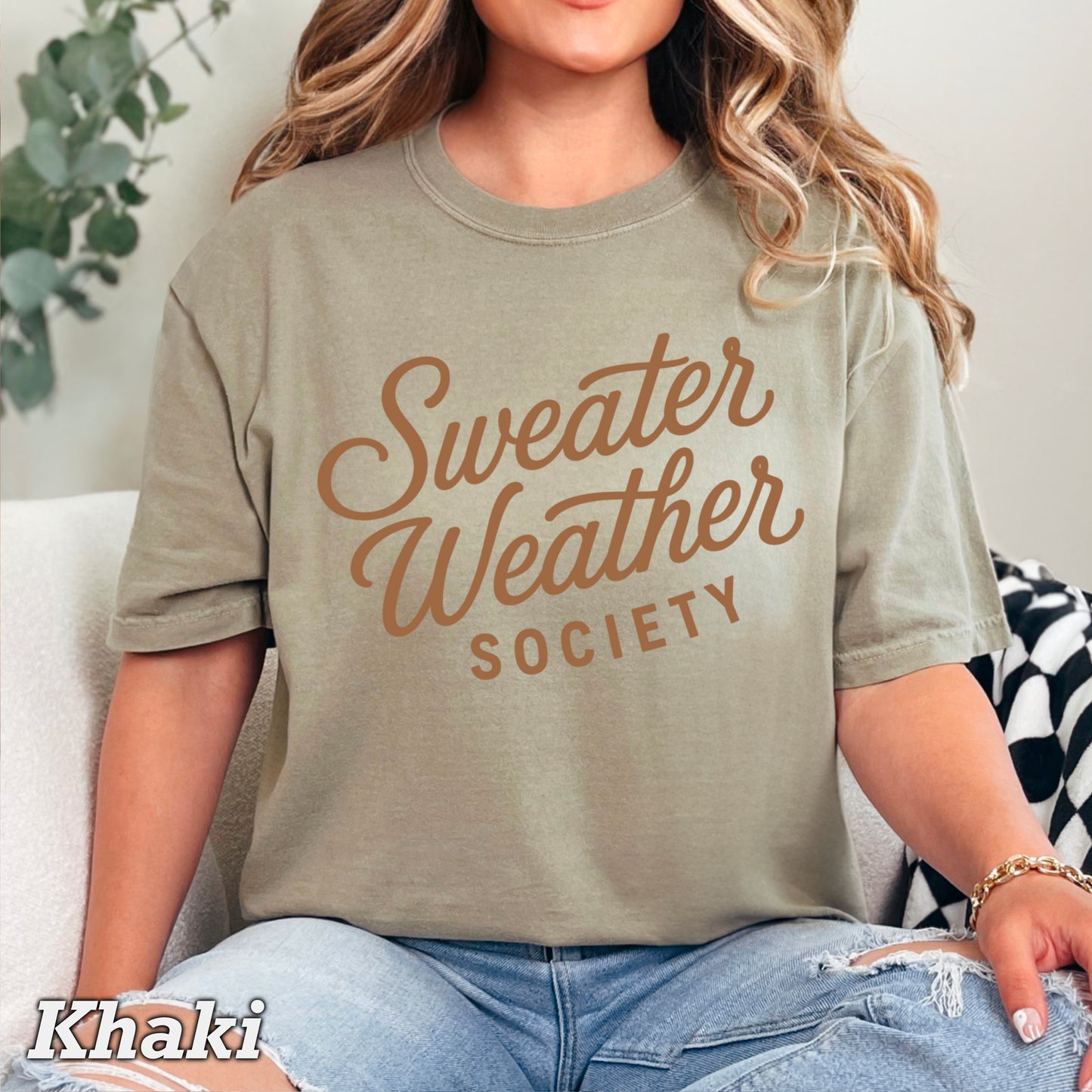 Sweater Weather Society Comfort Color Graphic Tee