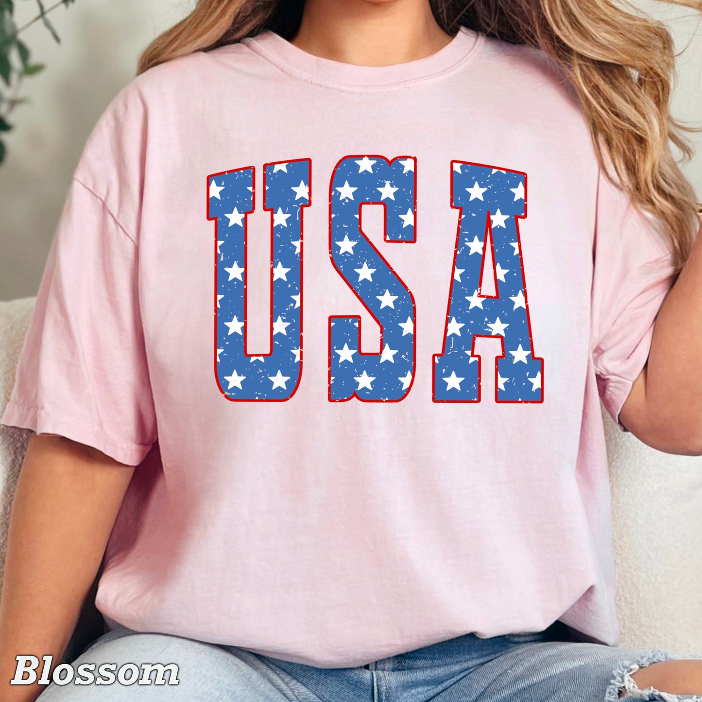 USA Patriotic Comfort Color Graphic Tee