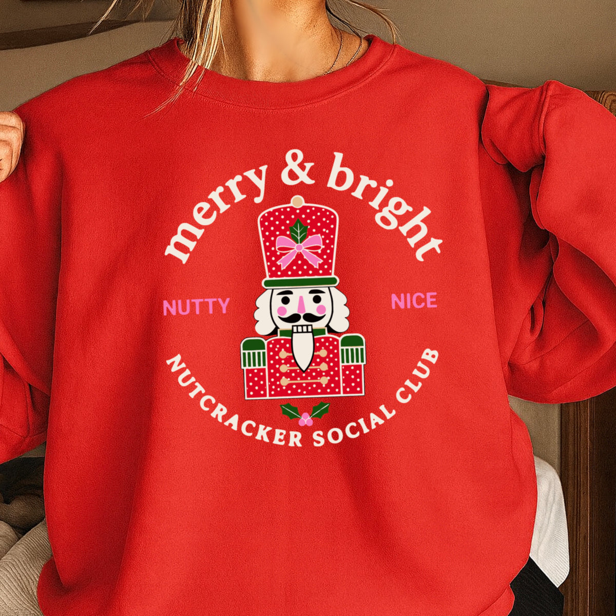 Nutcracker Social Club Christmas Crewneck Sweatshirt