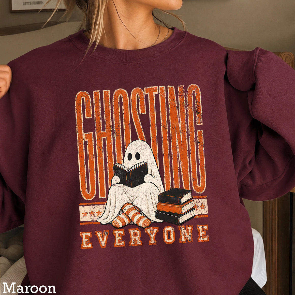 Ghosting Everyone Halloween Sweatshirt