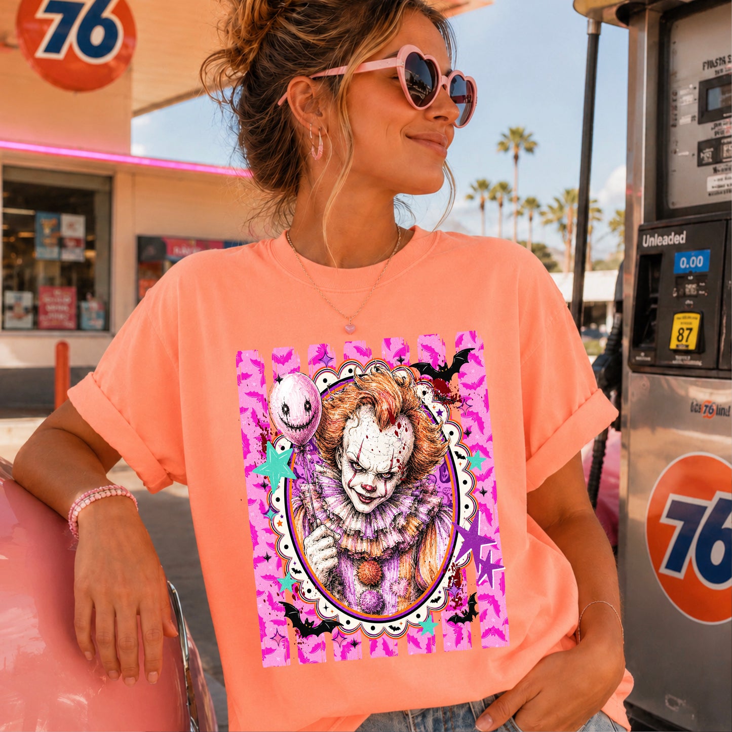 Horror Film Character Halloween Comfort Color Graphic Tee