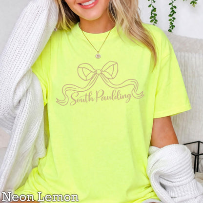 Spartans Coquette Bow Comfort Color Graphic Tee