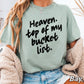 Heaven Top Of My Bucket List Comfort Color Graphic Tee