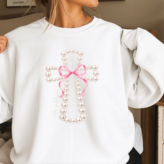 He Is Risen Easter Crewneck Sweatshirt
