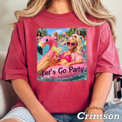 Let’s Go Party Comfort Color Graphic Tee