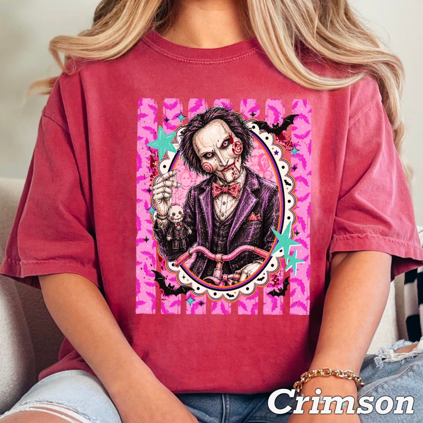 Horror Film Character Halloween Comfort Color Graphic Tee