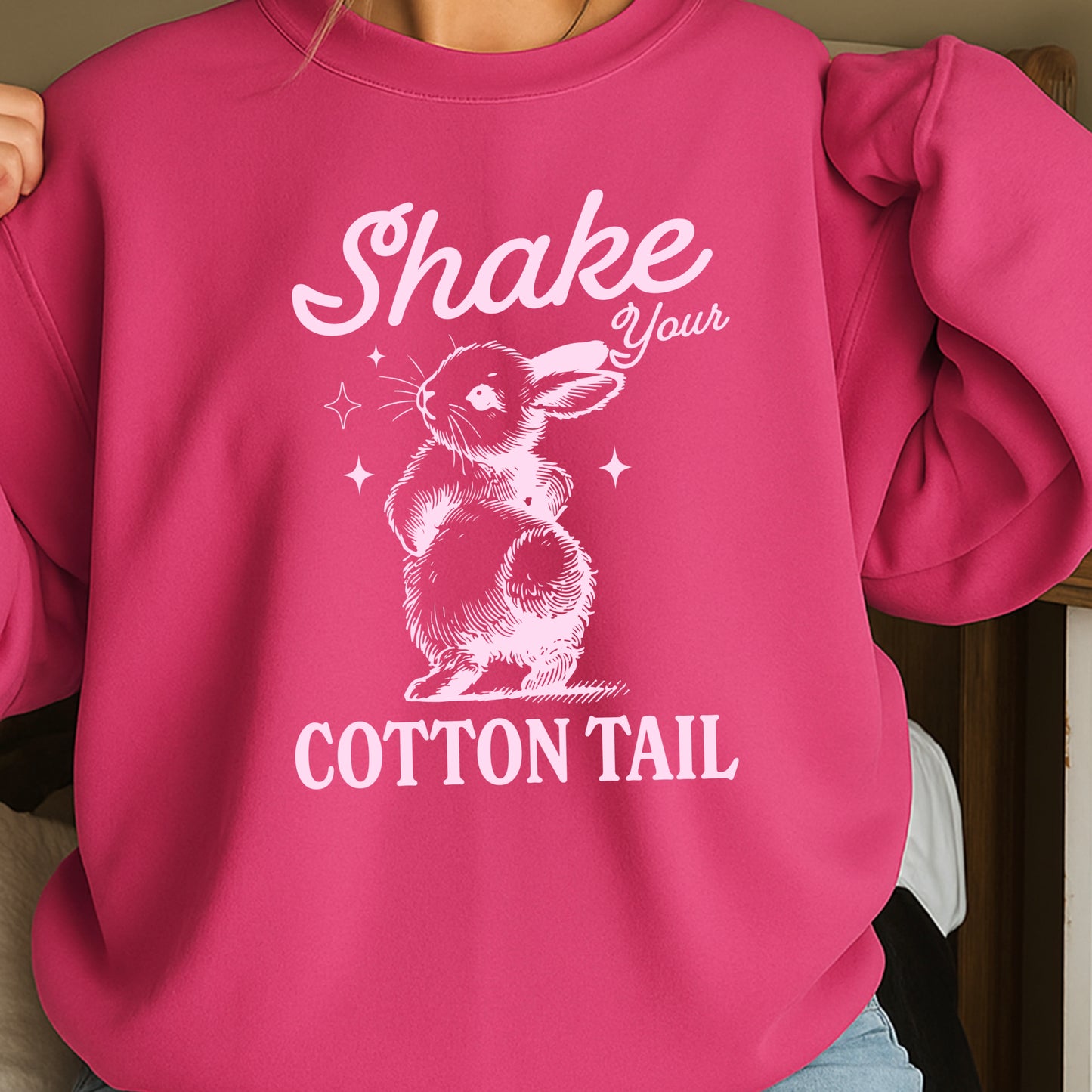 Shake Your Cotton Tail Easter Crewneck Sweatshirt