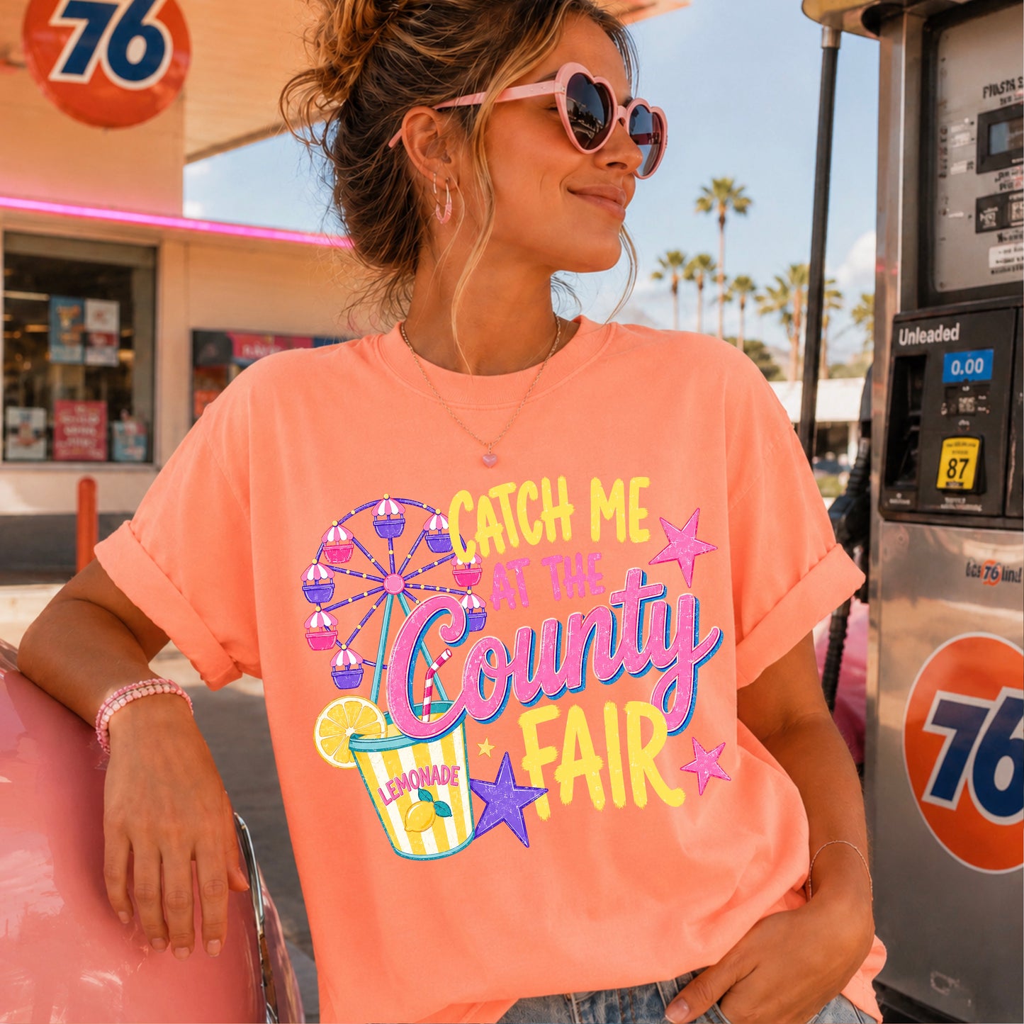 Catch Me At The County Fair Comfort Color Graphic Tee