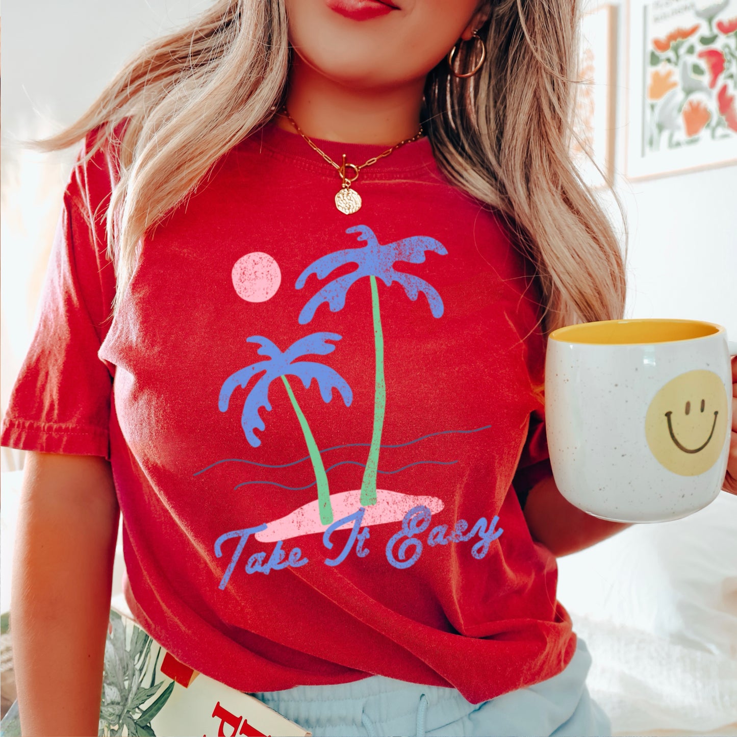 Take It Easy Comfort Color Graphic Tee