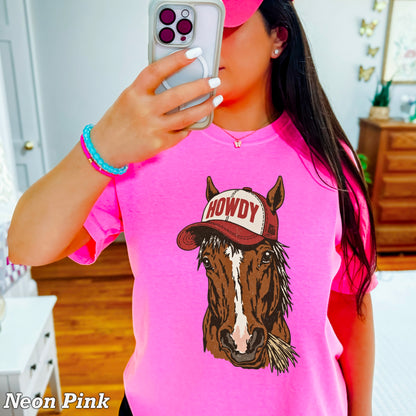 Howdy Horse Comfort Color Graphic Tee