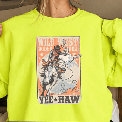 Wild West Rodeo Star Crewneck Sweatshirt