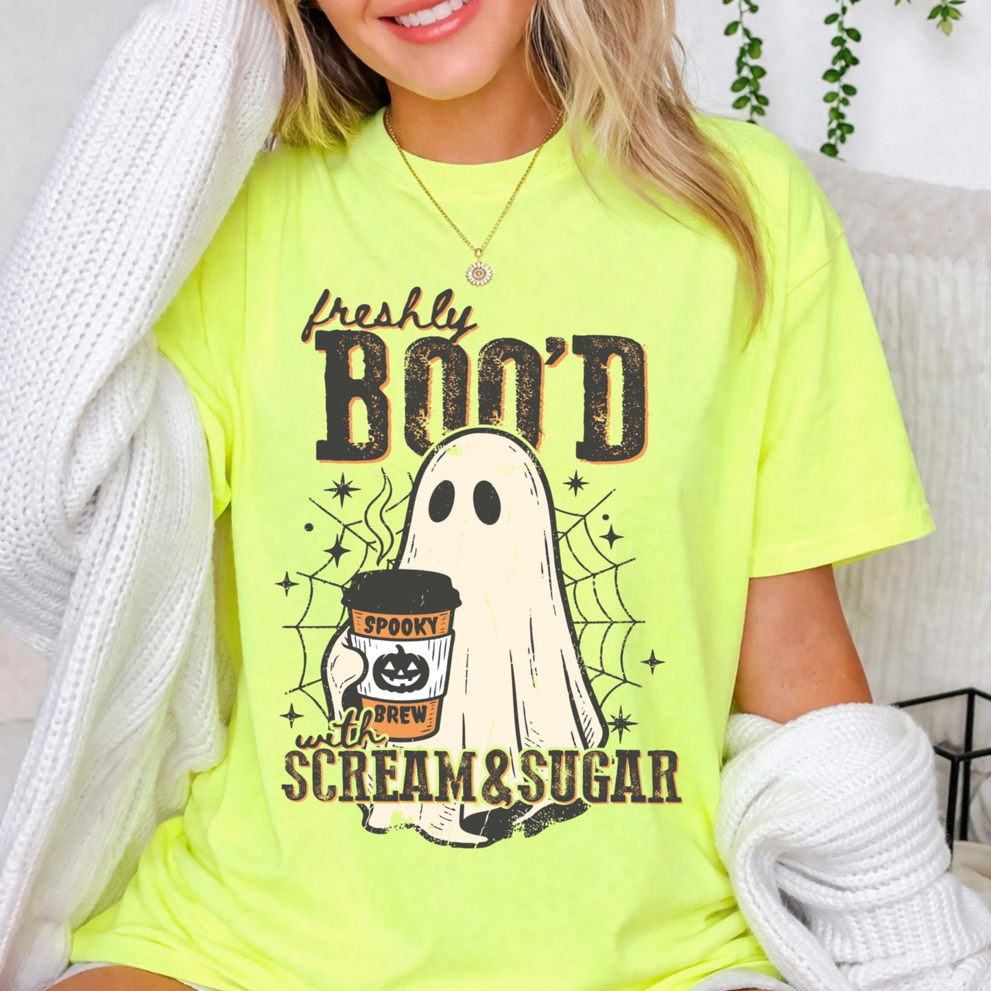 Freshly Boo’d Halloween Comfort Color Graphic Tee