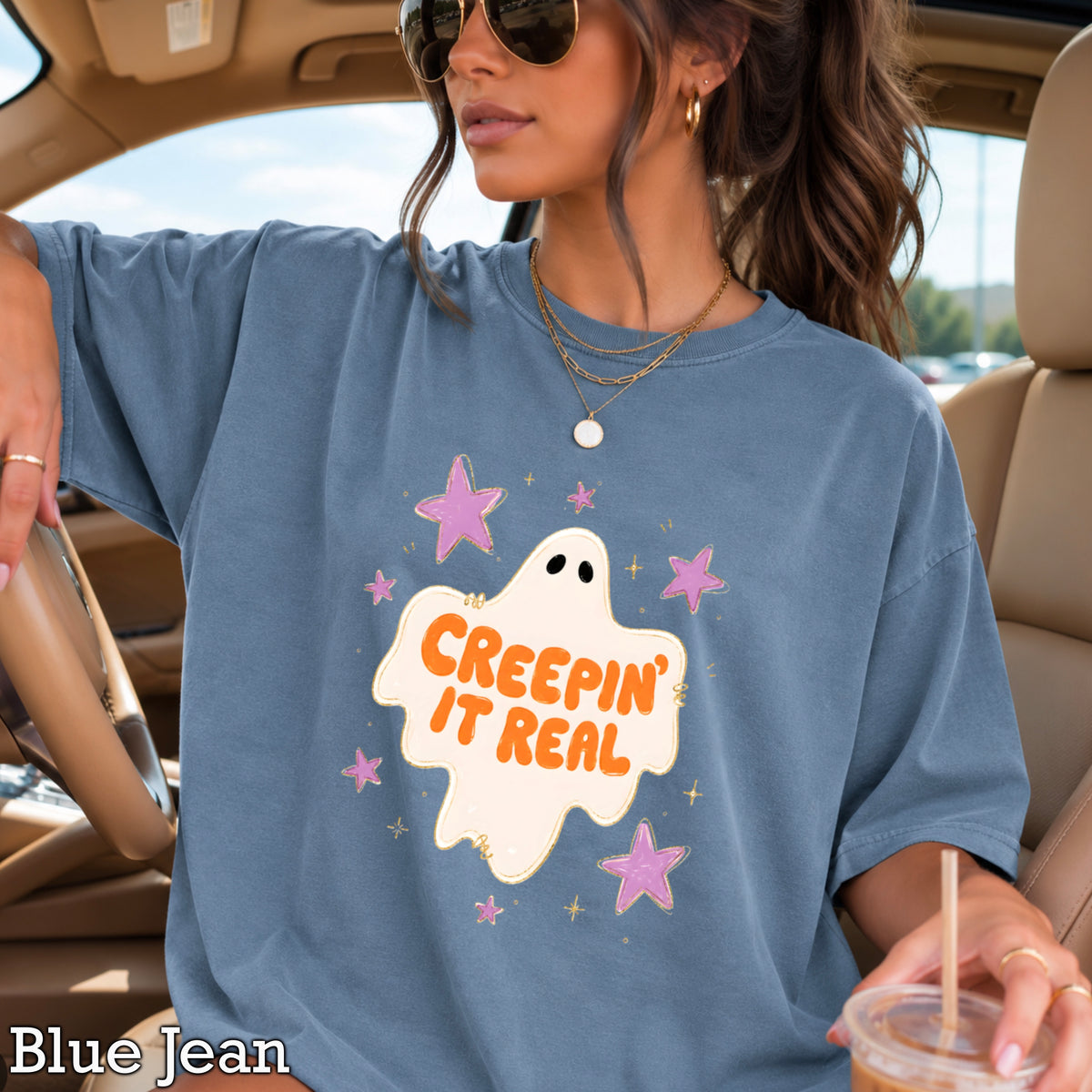Creepin It Real Comfort Color Graphic Tee
