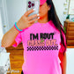 I’m Bout To Crash Out  Comfort Color Graphic Tee