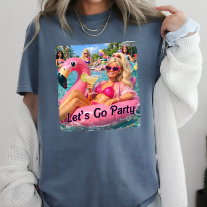 Let’s Go Party Comfort Color Graphic Tee