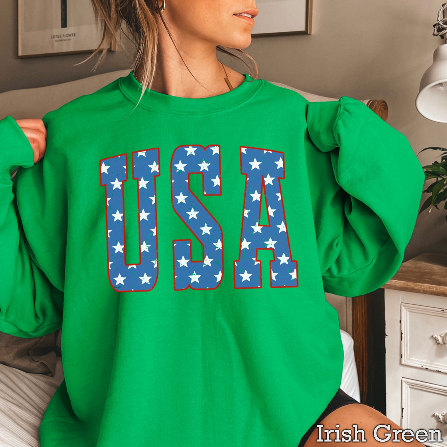 USA Patriotic Crewneck Sweatshirt