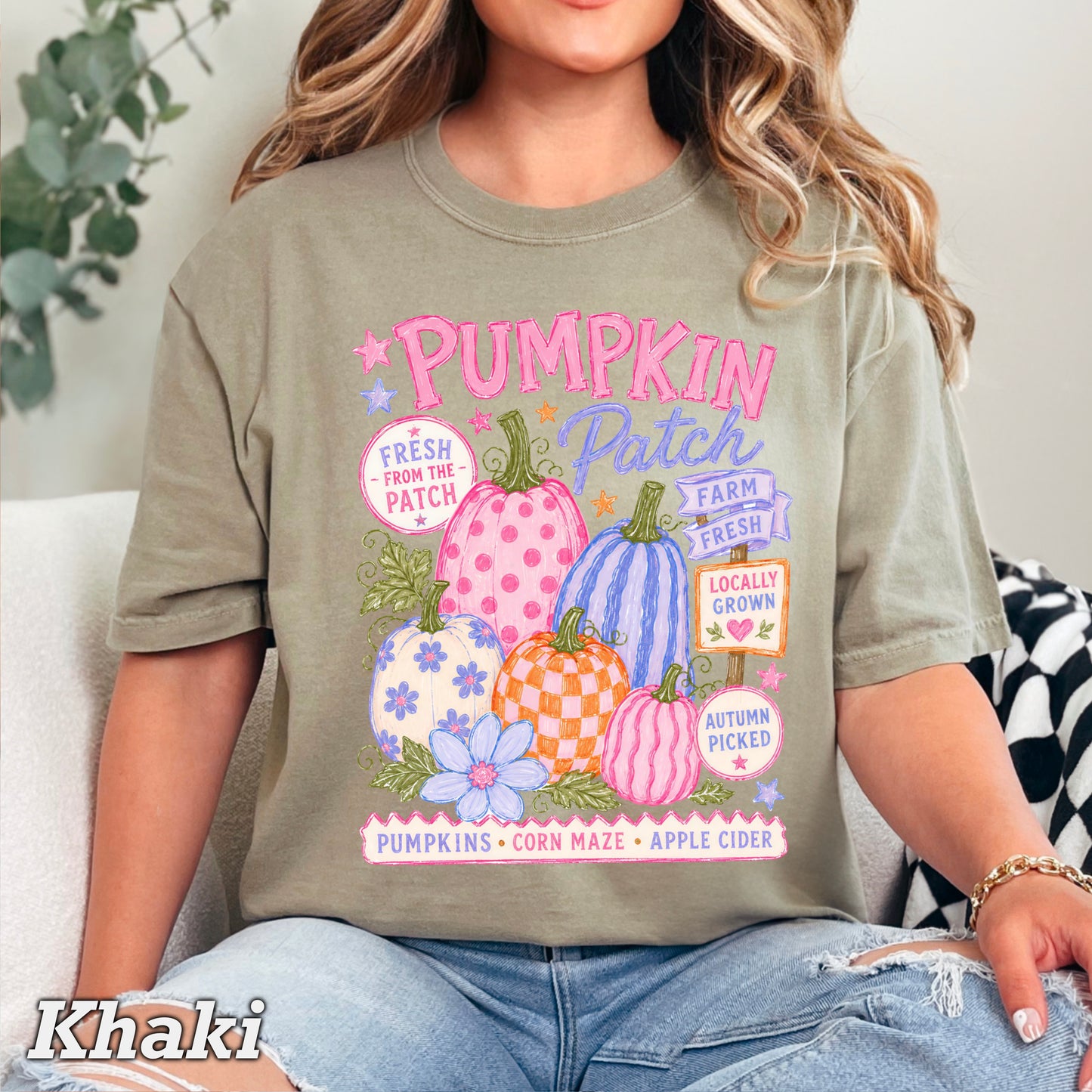Pumpkin Patch Comfort Color Graphic Tee