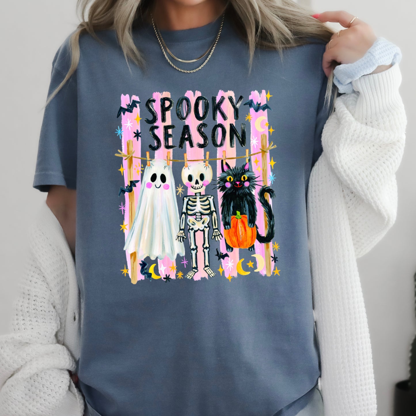Spooky Season Halloween Comfort Color Graphic Tee