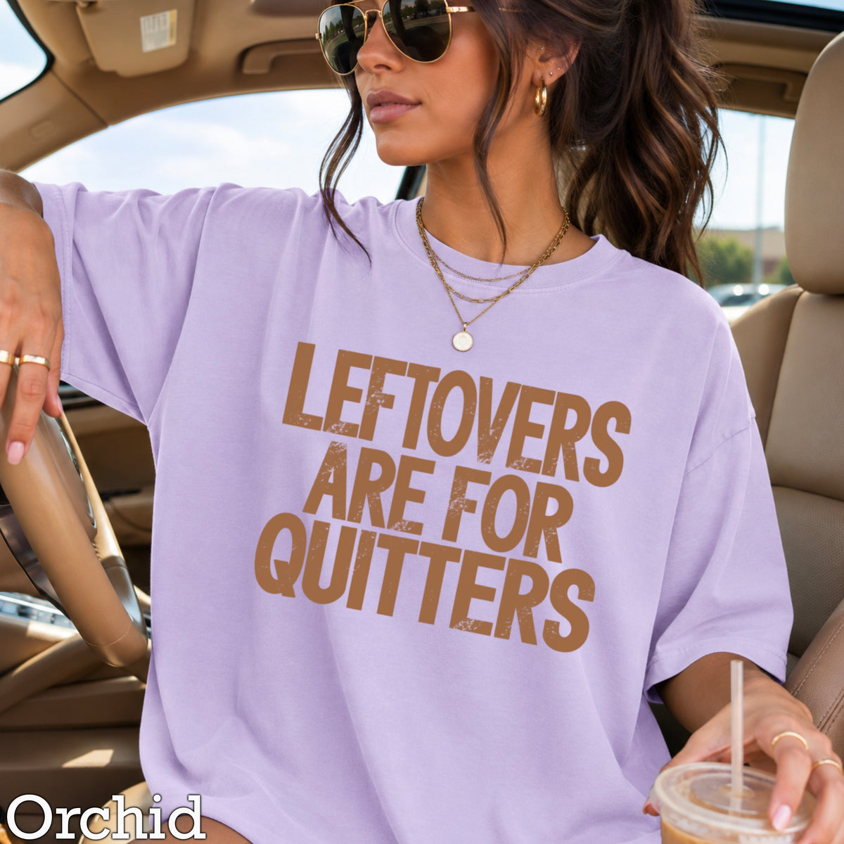Leftovers Are For Quitters Thanksgiving Comfort Color Graphic Tee