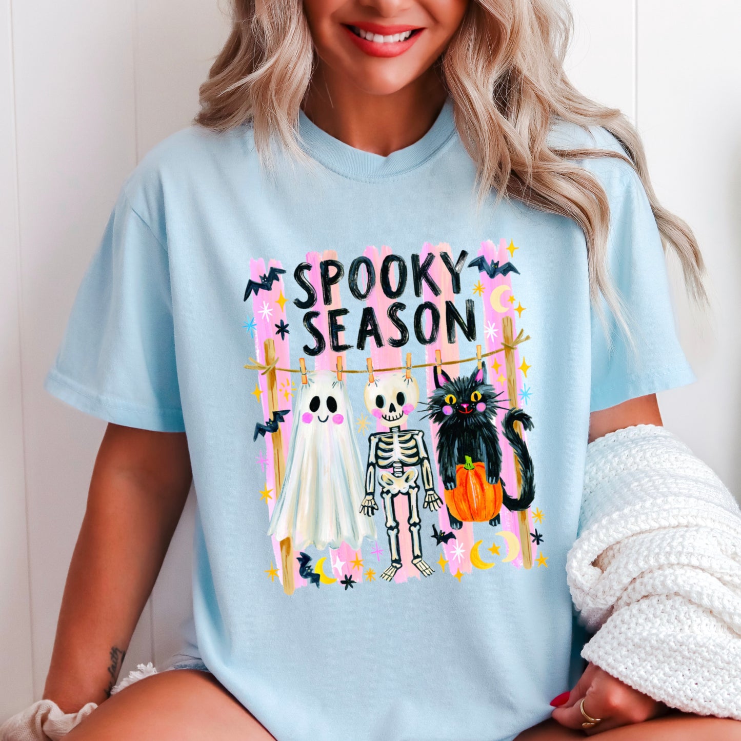 Spooky Season Halloween Comfort Color Graphic Tee