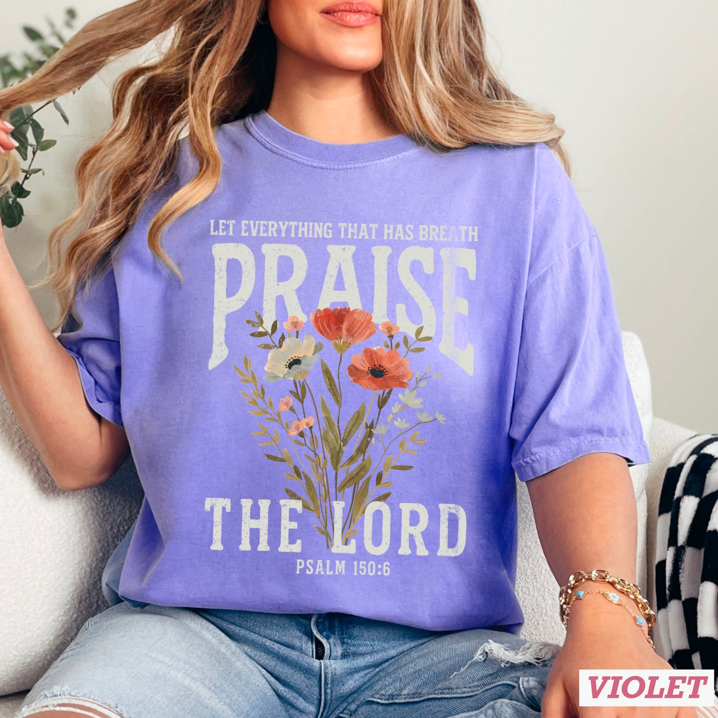 Let Everything That Has Breath Praise The Lord Comfort Color Graphic Tee