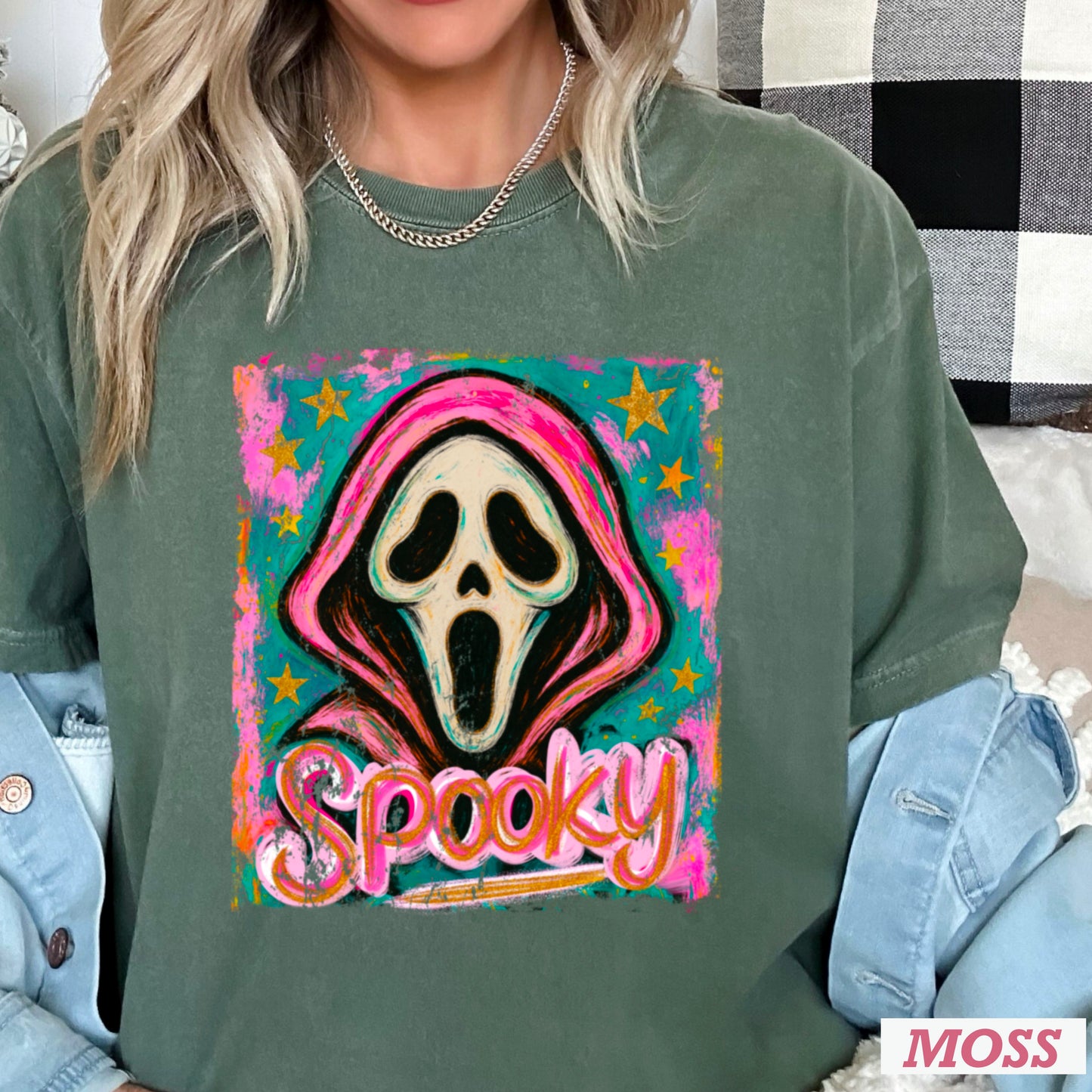 Spooky Floral Comfort Color Graphic Tee