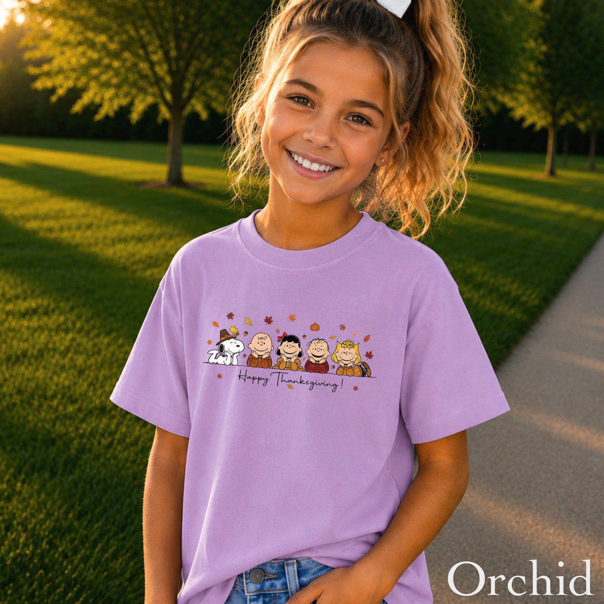 Happy Thanksgiving Youth Comfort Color T-Shirt