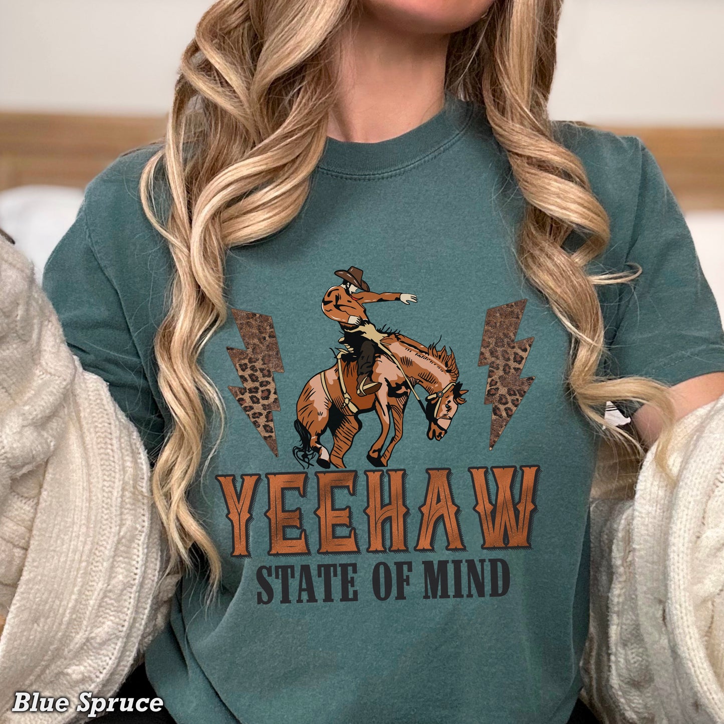 Yeehaw State Of Mind  Comfort Color Graphic Tee