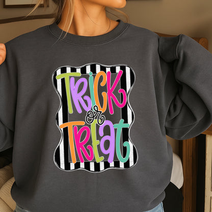Trick Or Treat Halloween Crewneck Sweatshirt