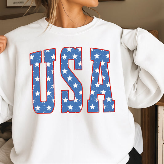 USA Patriotic Crewneck Sweatshirt