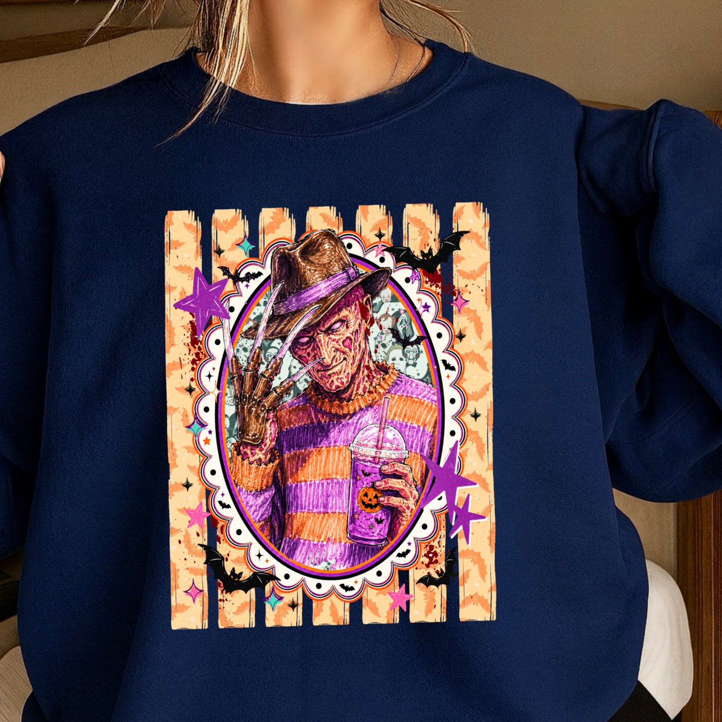 Horror Film Character Crewneck Sweatshirt