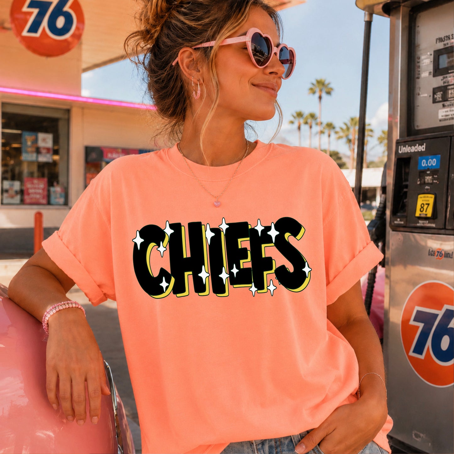 Chiefs  Comfort Color Graphic Tee