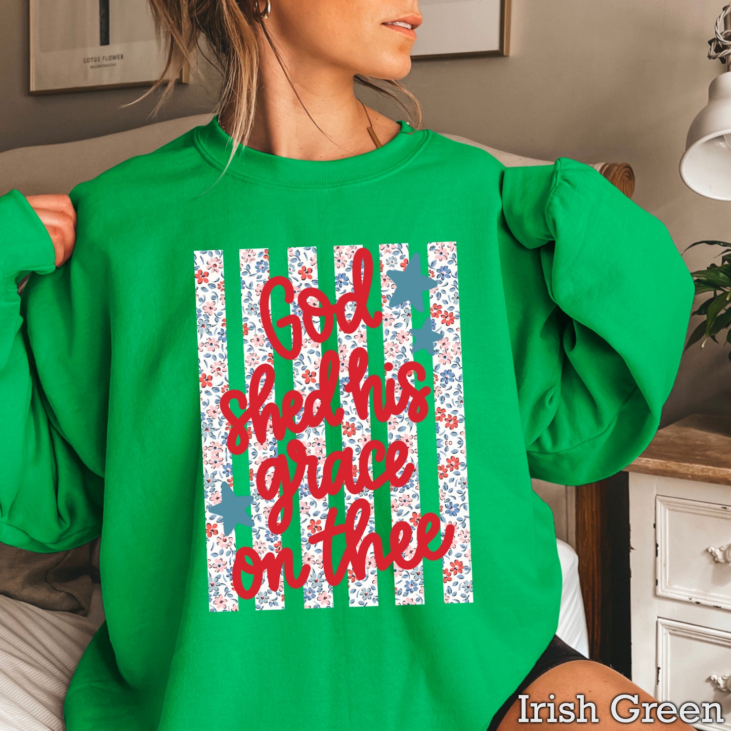 God Shed His Grace On Thee Crewneck Sweatshirt