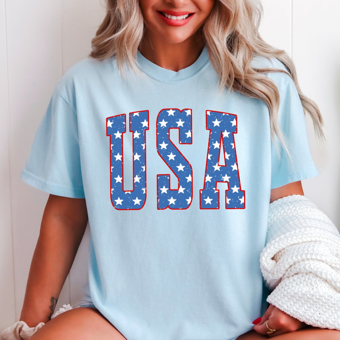 USA Patriotic Comfort Color Graphic Tee
