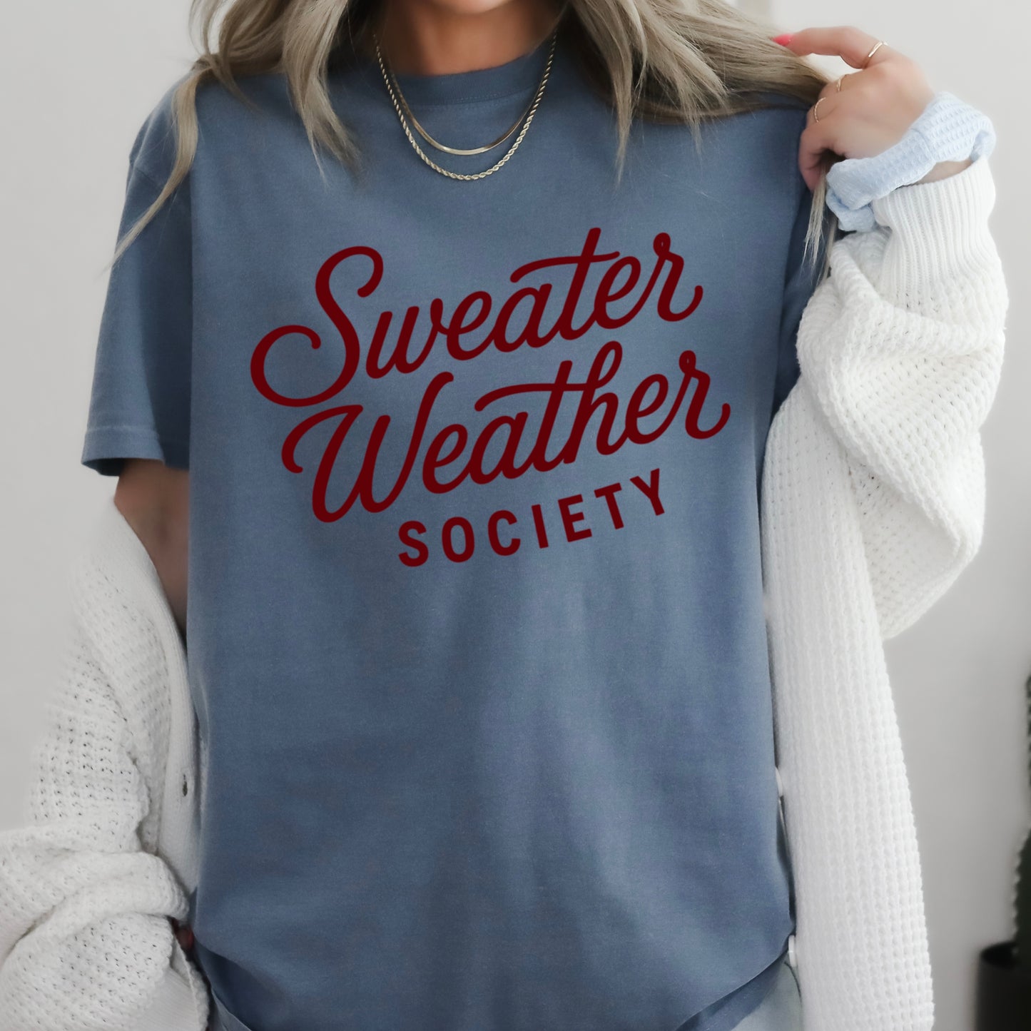 Sweater Weather Society Comfort Color Graphic Tee
