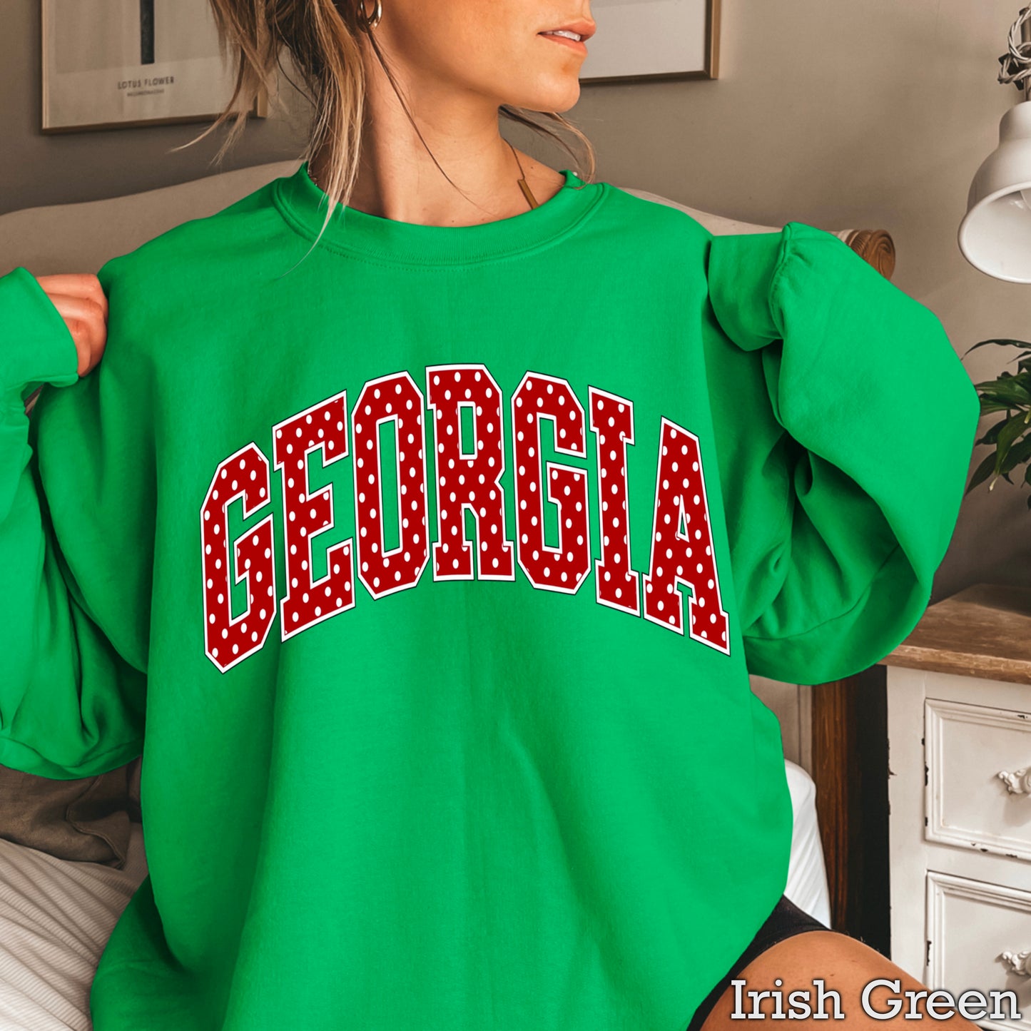 Georgia Polka Dot Crewneck Sweatshirt