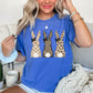 Easter Rabbit Trio Easter Comfort Color Graphic Tee