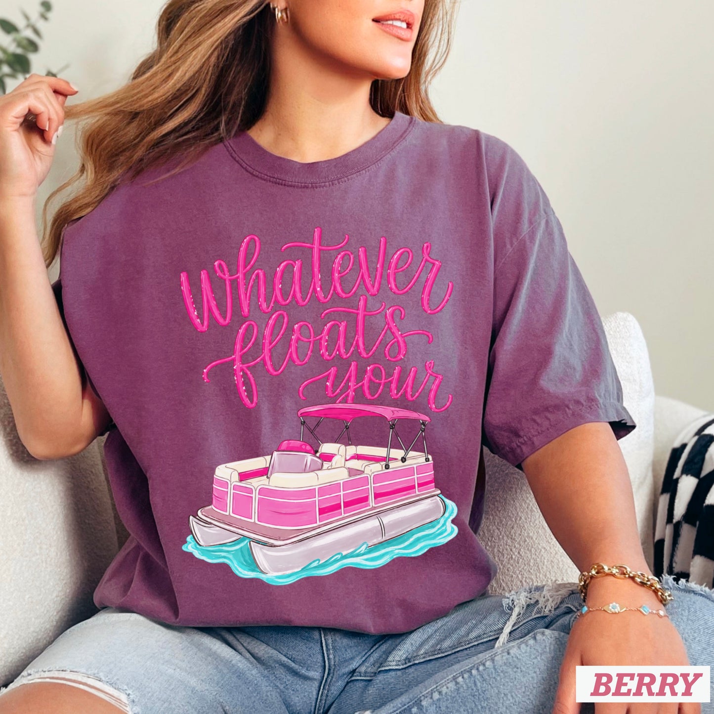 Whatever Floats Your Boat Comfort Color Graphic Tee