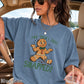Gingerbread And Then I Just Snapped Christmas Comfort Color Graphic Tee
