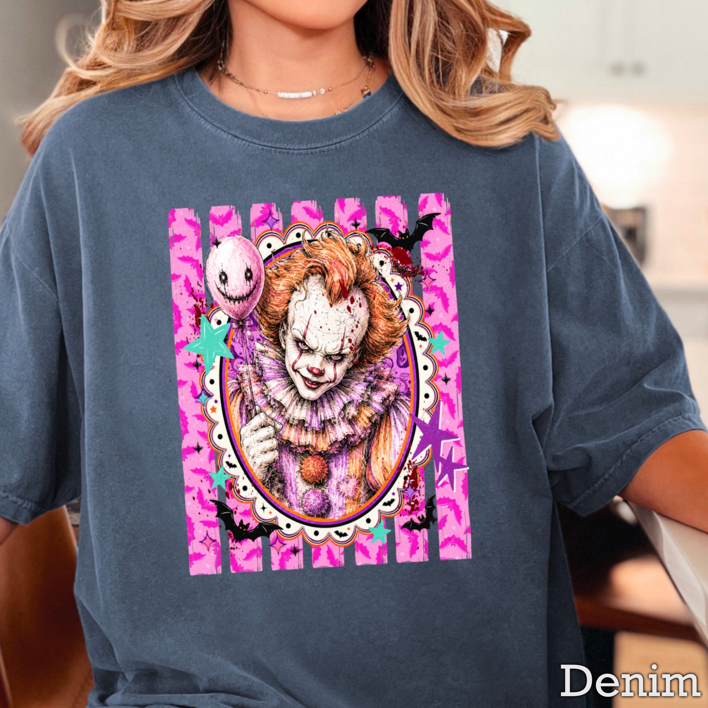 Horror Film Character Halloween Comfort Color Graphic Tee