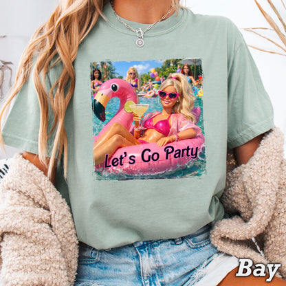 Let’s Go Party Comfort Color Graphic Tee