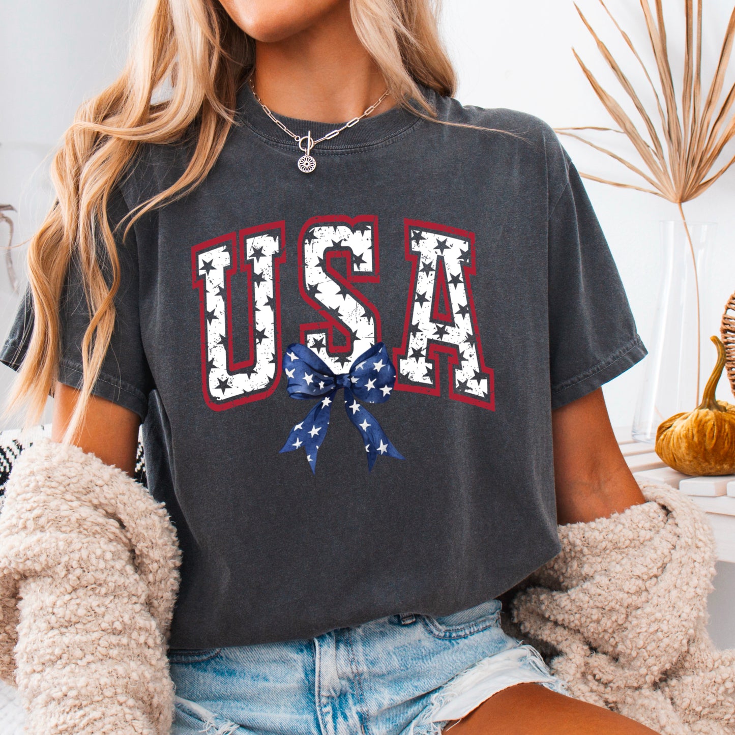 USA Patriotic Comfort Color Graphic Tee