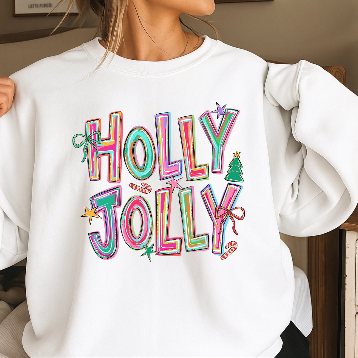 Holly Jolly Christmas Crewneck Sweatshirt